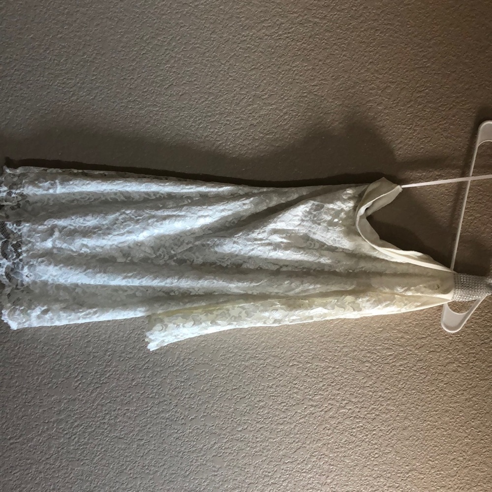 White Frederick’s of Hollywood shirt dress